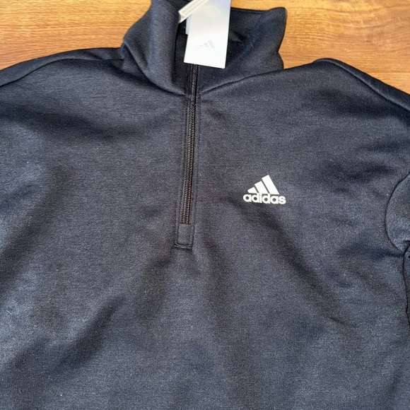 Adidas XS womens Black Long Sleeve Top with Logo - Picture 3 of 7